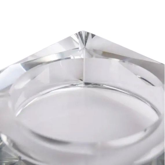 Скляна попільничка для сигарет 13х13х4 см попільничка квадратна настільна HP-4-132 | Зображення 2