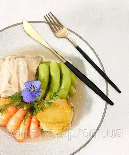 Набір столових приладів Kitchen Ware 24 шт. з нержавіючої сталі на 6 персон | Зображення 4