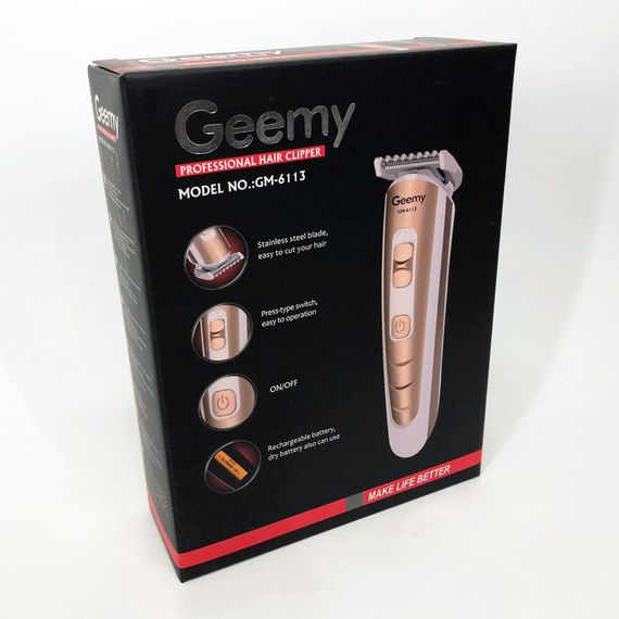 Бритва для бороды Gemei GM-6113 / Машинка для стрижки бороди / Триммер KO-580 для висков | Зображення 8