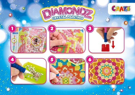 Набір для створення картини Craze Diamondz Мандала зі стразами | Зображення 2