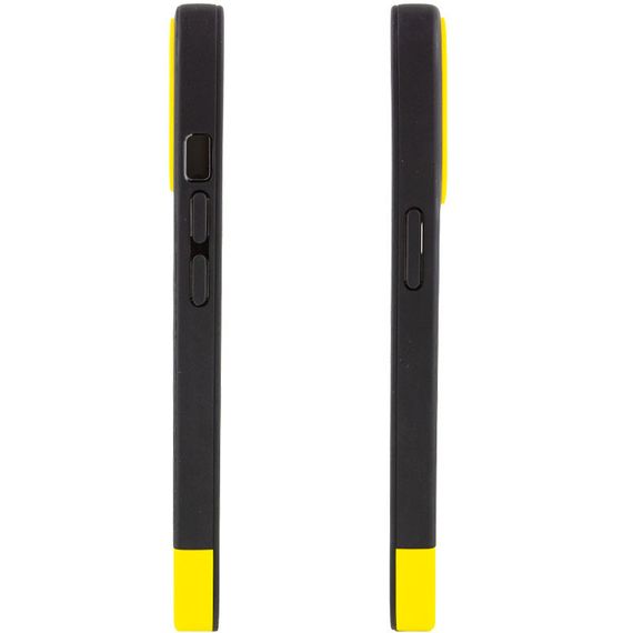 Чохол TPU+PC Bichromatic для Apple iPhone 12 Pro Max (6.7") Силікон, Black / Yellow | Зображення 2