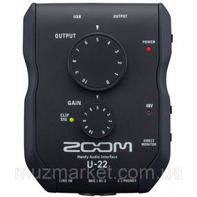 Аудіоінтерфейс Zoom U-22