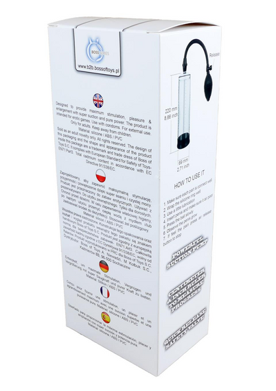 Вакуумная помпа Boss Series: Power pump - Black&Clear, BS6000001 sexstyle | Зображення 3