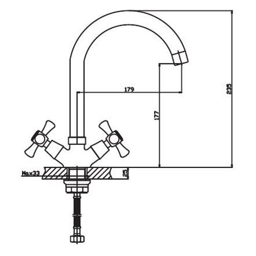 Змішувач для кухні Haiba SMES 275 HB0379 | Зображення 1
