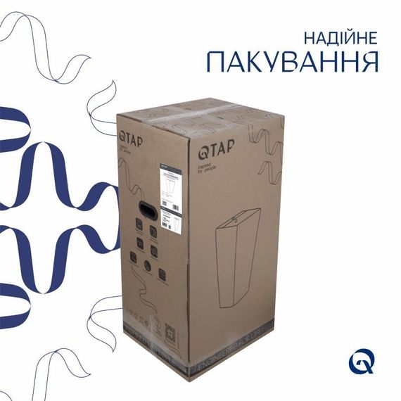 Комплект Qtap Tern: Раковина підлогова моноблок 440х380х830 мм White + Донний клапан PU02O | Зображення 6