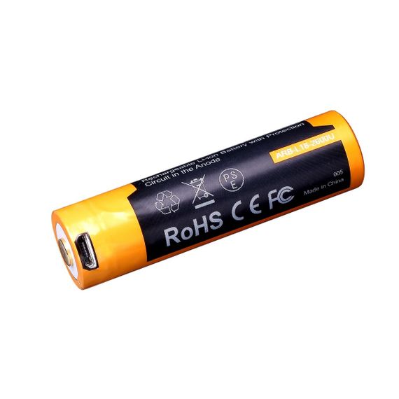 Акумулятор 18650 Fenix (2600 mAh) micro usb зарядка | Зображення 2