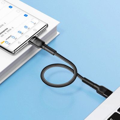 Дата кабель ColorWay USB-C to USB-C 0.3m 3А black (CW-CBPDCC054-BK) | Зображення 7