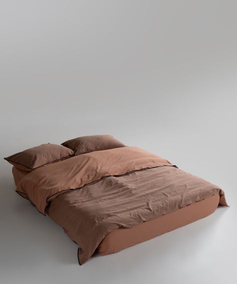 Постельное белье Limasso Stonewashed Essualte 200 х 220 см Commenser - Woodsmoke | Зображення 3