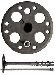 Дюбель для кріплення теплоізоляції 10 х 160 мм пластиковий цвях Стандарт 100 шт/уп(кольоровий)