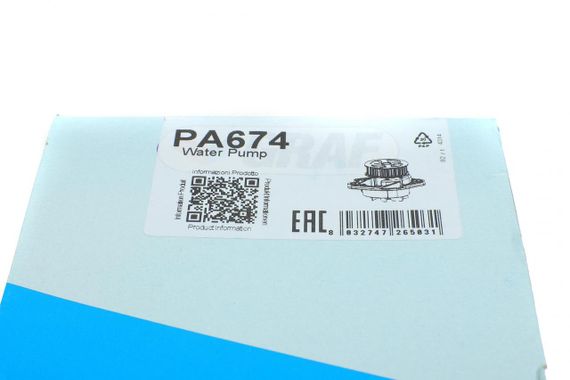 Помпа воды Skoda Fabia Octavia Seat Ibiza Cordoba VW Caddy Golf Polo 1.4 1.4 16V 00- 27z B B 7лоп  PA674 | Зображення 6