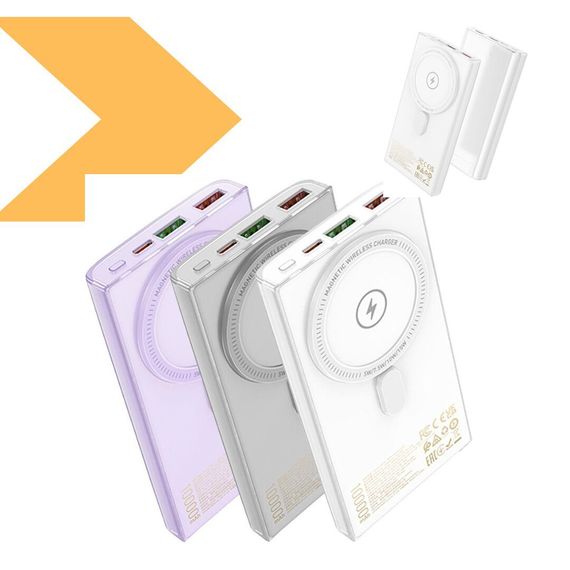 Power Bank Hoco Q22 Taurus 10000mAh з підтримкою MagSafe та цифровим дисплеєм (47017- Q22_716) | Зображення 1