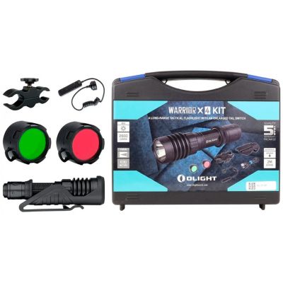 Ліхтар Olight Warrior X 4 KIT Matte Black (Warrior X 4 KIT) | Зображення 1