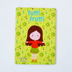 Блокнот 4Profi "Artbook Rainbow "Tutti Frutti", kiwi 48 арк. формат А6 901302