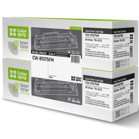 Картридж ColorWay Brother TN1075 HL-1112/DCP-1510/MF-1810 DUAL PACK 2x1K (CW-B1075FM)