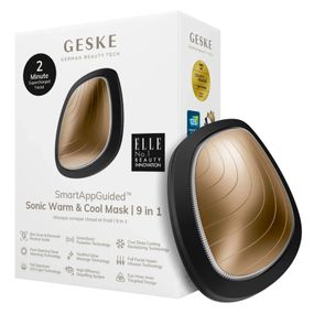 Ультразвуковая маска тепло и холод GESKE Sonic Warm&Cool Mask 9в1 white, Серый