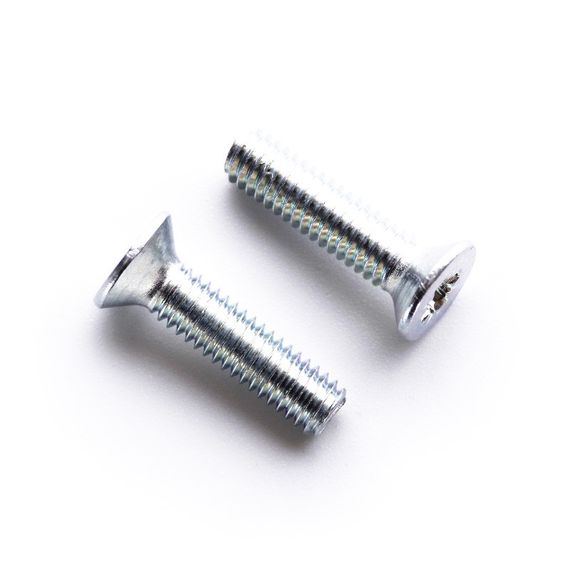 Гвинт метричний із потайною головкою М6*60 DIN 965 кл. пр. 4,8 цинк білий (пач 25 шт.) APRO 5M16060-21 | Зображення 1