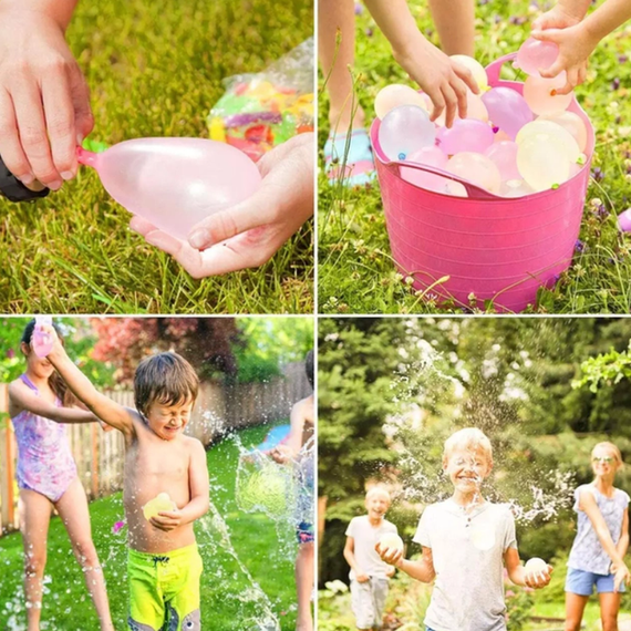 Водяні кульки бомбочки для водних битв Happy Baby Balloons 111 кульок | Зображення 3