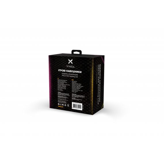 Навушники Vinga HSCU-100 Gaming LED Black (HSCU-100) | Зображення 8