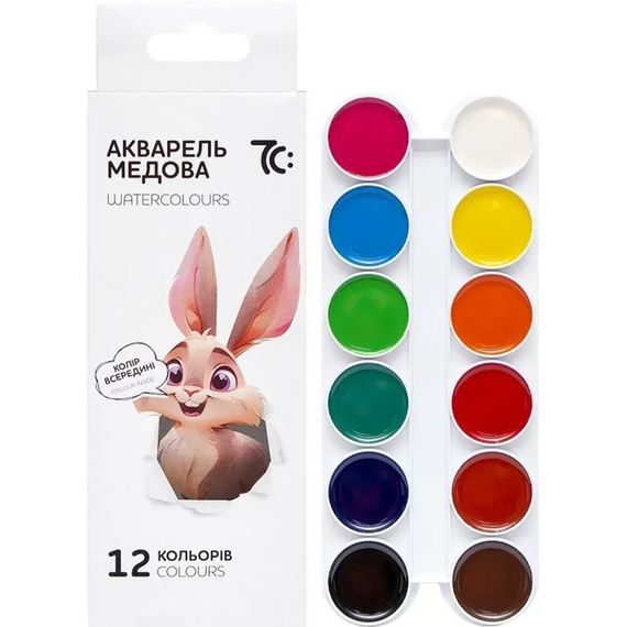Дитяча медова акварель 7C11202, 12 кольорів | Зображення 1