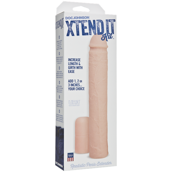 Насадка на член Doc Johnson Xtend It Kit White (мятая упаковка!!!) sexstyle | Зображення 2