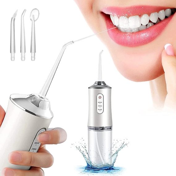 Ирригатор портативный Oral Irrigator 3 режима работы, 2 насадки | Зображення 1