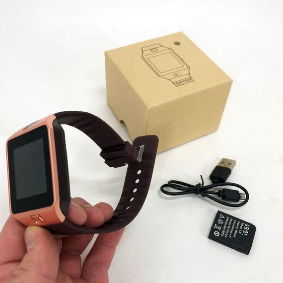 Смарт-годинник Smart Watch DZ09. TR-497 Колір: золотий | Зображення 9