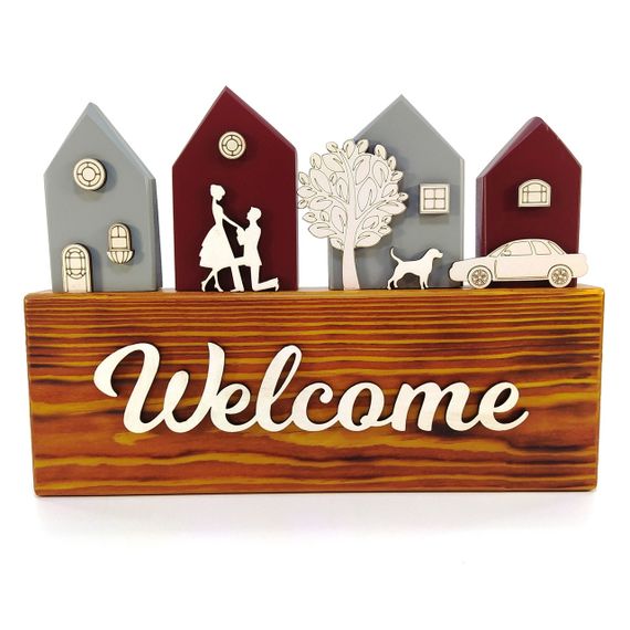 Ключница Welcome деревянная Мастерская мистера Томаса 28см х 30 см х 3 см сосна | Зображення 2