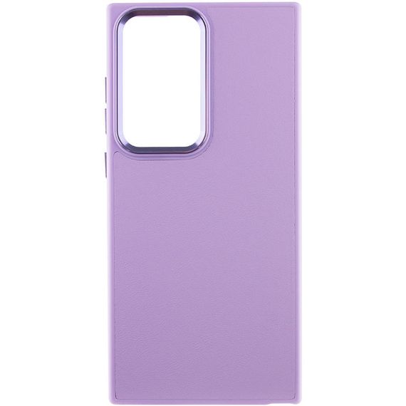 Шкіряний чохол Bonbon Leather Metal Style для Samsung Galaxy S23 Ultra Бузковий / Dasheen