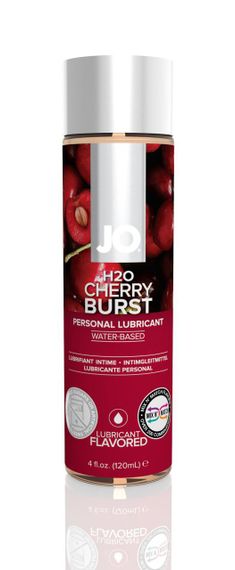 Змазка на водній основі JO H2O — Cherry Burst (120 мл) без цукру, рослинний гліцерин sexstyle