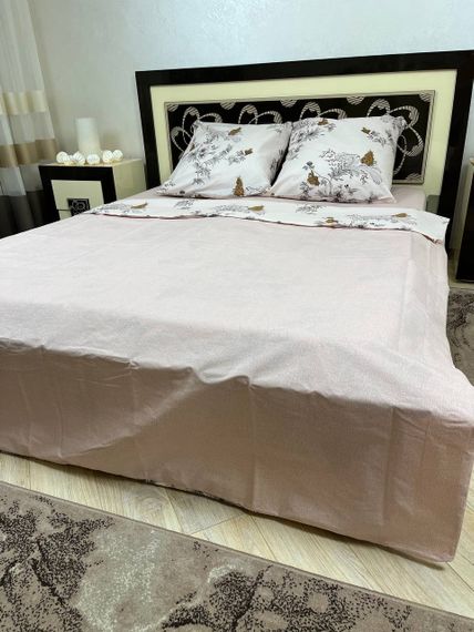 Комплект постельного белья Soft двуспальный 180х220 см цветы на белом | Зображення 4