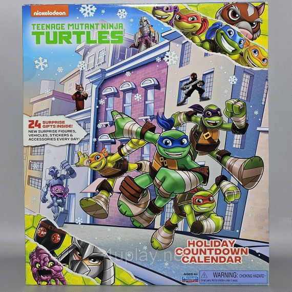 Адвент-календар Черепашки-ніндзя Teenage Mutant Ninja Turtles Advent Calendar оригінал Playmates Toys | Зображення 6
