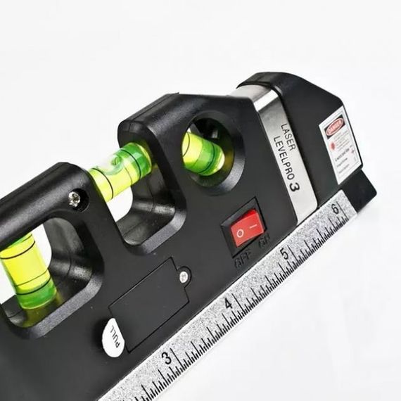 Лазерний рівень Laser Level Pro 3 з вбудованою рулеткою, Високоточний лазерний рівень | Зображення 2