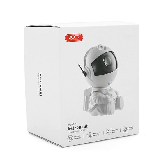 Нічник-проєктор XO-CF4 Астронавт, пульт, кабель USB, White, Box | Зображення 1