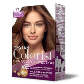 Краска для волос Master Colorist 7.7 Светлый кофе Ливеста 2x50 мл+2x50 мл+10 мл
