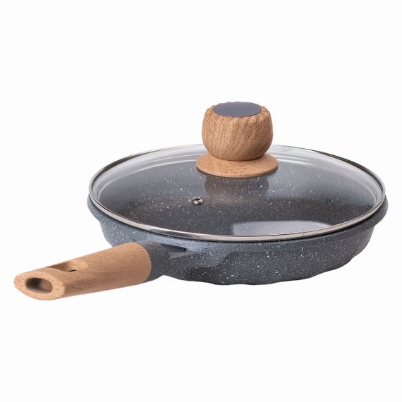 Алюминиевая сковорода, 1,4 л, с мраморным антипригарным покрытием Ø 22 см, серый MGC HP-4-422G | Зображення 4