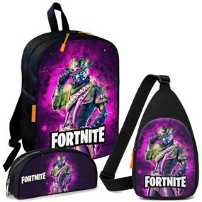 Набір Fortnite 3 в 1: дитячий рюкзак + сумка-слінг + пенал, для хлопчика та дівчинки 7–9 років (6125)