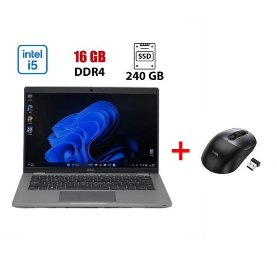 Ультрабук Dell Latitude 5430 / 14" (1920x1080) IPS / Intel Core i5-1235U (10 (12) ядер по 1.3 - 4.4 GHz) / 16 GB DDR4 / 240 GB SSD / Intel Iris Xe Graphics / WebCam б/у + Подарок Беспроводная мышь HOCO GM28
