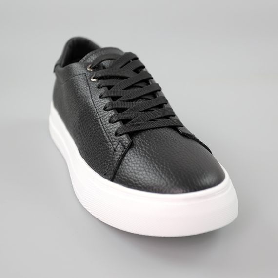 Кеди чоловічі шкіряні 590065 Чорні 40 41 42 43 44 45 | Зображення 1