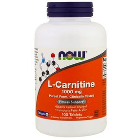 Карнитин NOW Foods L-Carnitine 1000 mg 100 Tabs NF00068