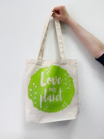 Екосумка шопер 4Profi Planet двунитка (хлопок) біла 14776