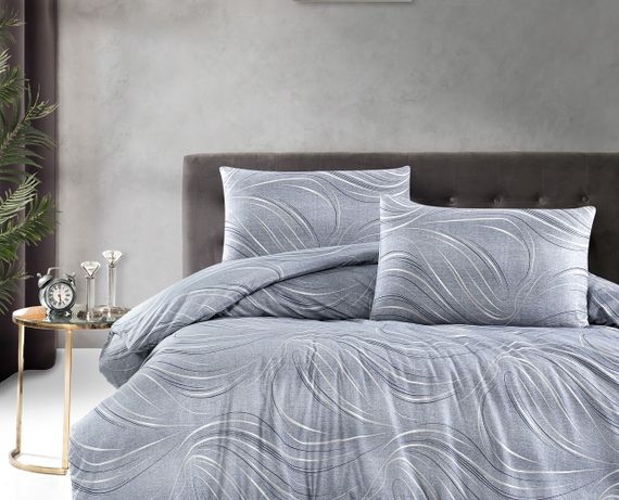 Постільна білизна First Choice Homesko Ranforce 160 х 220 см Donis Grey