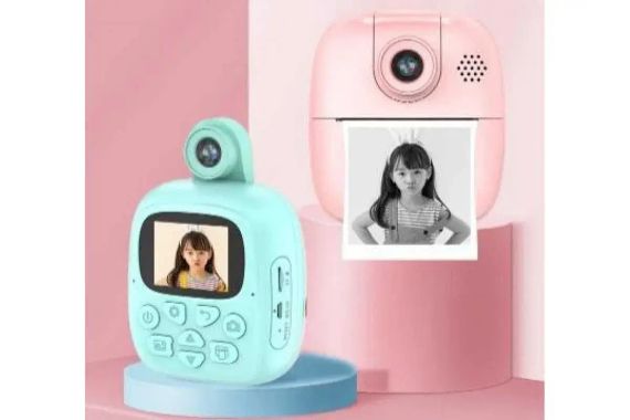 Рожевий Фотоапарат дитячий M4 для миттєвого друку | Зображення 1
