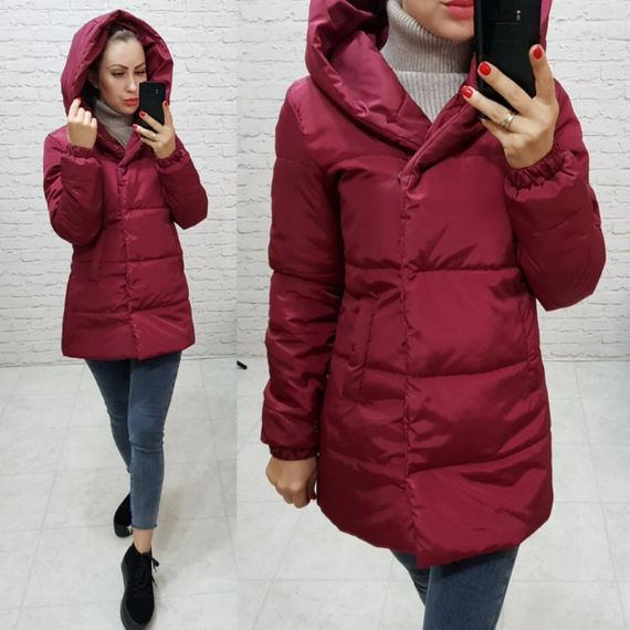 Демісезонна куртка, арт.1005 , колір бордо | Зображення 3