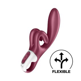 Вібратор-кролик Satisfyer Touch Me Red, подвійний відросток, 3 потужні мотори Sex Aura
