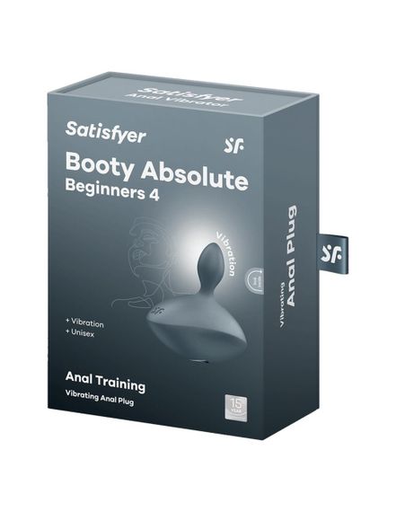 Вібрувальна анальна пробка Satisfyer Booty Absolute Beginners 4 сіра Sex Aura | Зображення 4