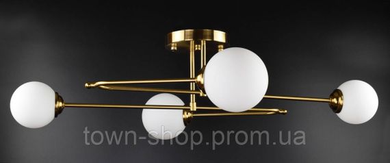 Люстра потолочная на 4 лампочки YQ317/4-ab Бронза 25х60х80 см.