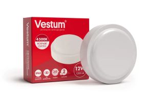 Світлодіодний круглий світильник ЖКГ Vestum 12W 4500K 220V 1-VS-7102