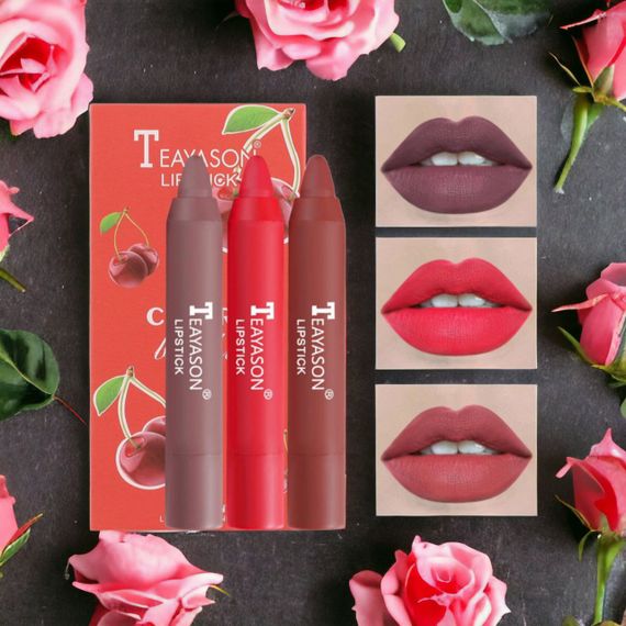 Набір помад-олівцем для губ Teayason Lipstick Вишня
