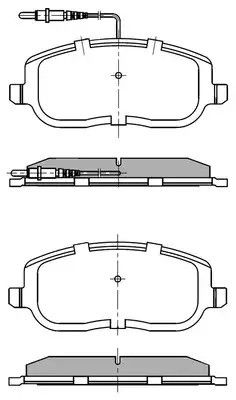 Колодки передні гальмівні Jumpy/Scudo/Expert 00- (Lucas), NATIONAL (NP2082) | Зображення 1