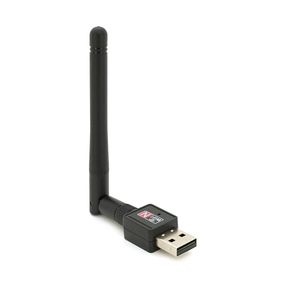 Бездротовий мережевий адаптер з антеною 10см 2DBI Wi-Fi-USB Merlion LV-UW02-2DB, 802.11bgn, 300MB, 2.4 GHz,